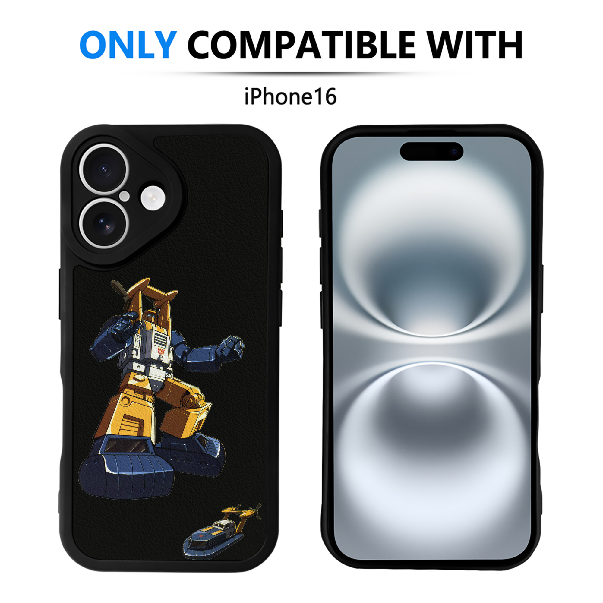 （画像用）  【iPhone 16シリーズ対応】シリコンスマホケース（レザー調） 材質：シリコン